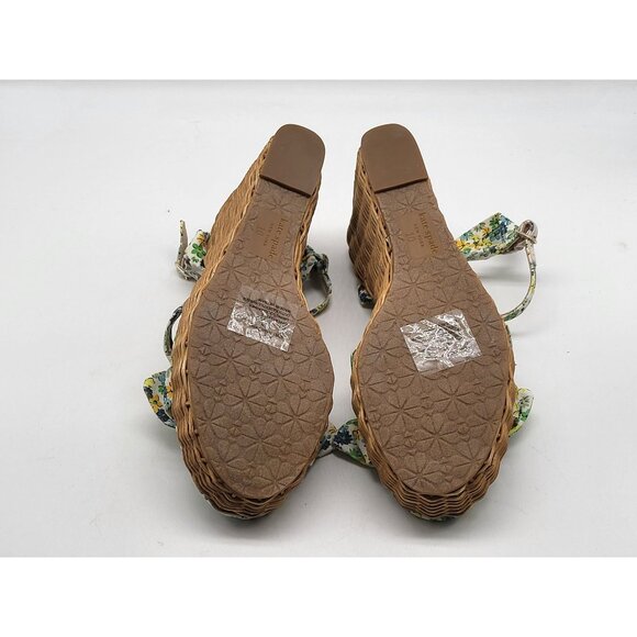 Kate Spade NY Floral Espadrille Wedge Sandals Womens 10B Summer Patio Shoes NWOB - Picture 7 of 10